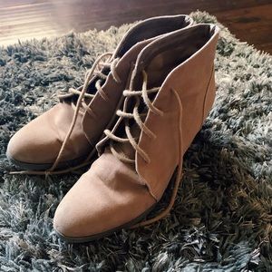 Madden Girl Suede Brown Booties